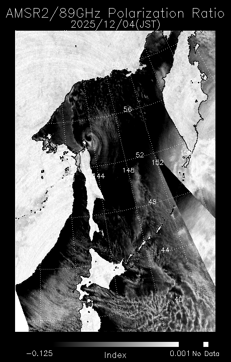 オホーツク海の海氷分布拡大画像ページ-JAXA EORC