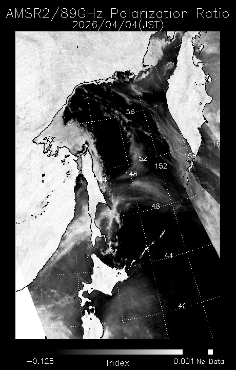 オホーツク海の海氷分布拡大画像ページ-JAXA EORC
