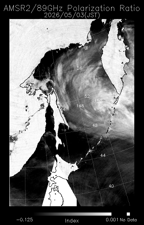オホーツク海の海氷分布拡大画像ページ-JAXA EORC