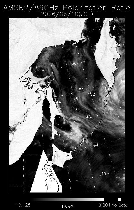 オホーツク海の海氷分布拡大画像ページ-JAXA EORC