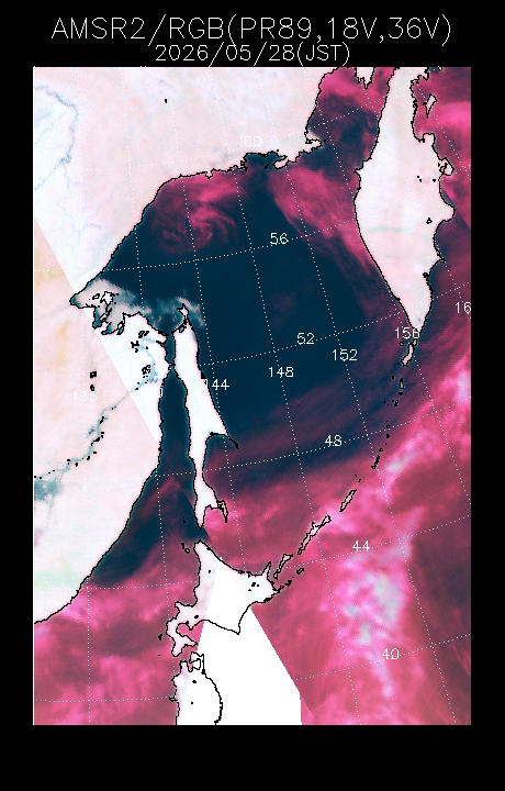 Sea Ice Distribution in the Sea of OkhotskLarger Image Page-JAXA EORC