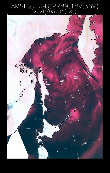 Sea Ice Distribution in the Sea of OkhotskLarger Image Page-JAXA EORC