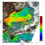 GLI chlorophyll-a concentration of seas around Japan