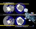 AMSR-E極域海氷分布変化画像