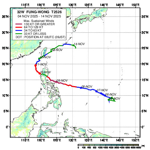 JAXA/EORC台風データベース