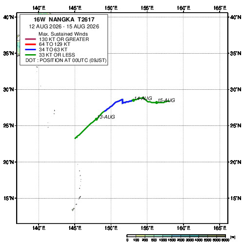 JAXA/EORC台風データベース